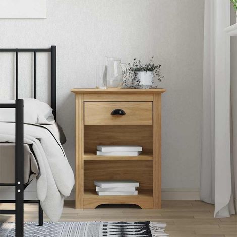 Nachttisch BODO Honigbraun 53 x 38,5 x 67 cm Holzwerkstoff