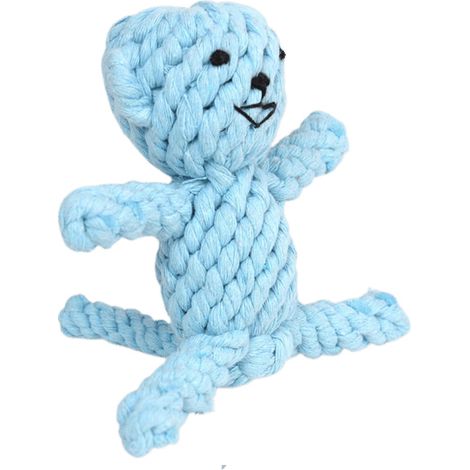 Jouet à tirer en corde pour chiens - Jouet à mâcher en corde résistante pour chiots, en coton lavable (1/3)