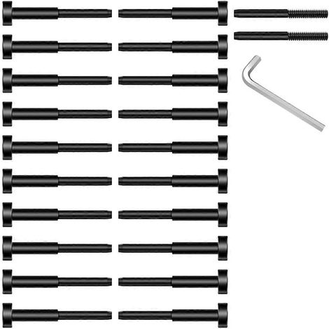 Kit de 20 câbles invisibles noirs pour garde-corps (1/5)