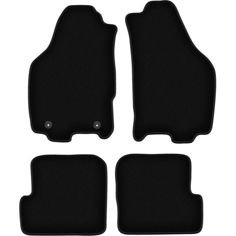 Tapis de sol BASIC en velours noir pour : Lancia Ypsilon II hatchback (2003-2011) (1/5)