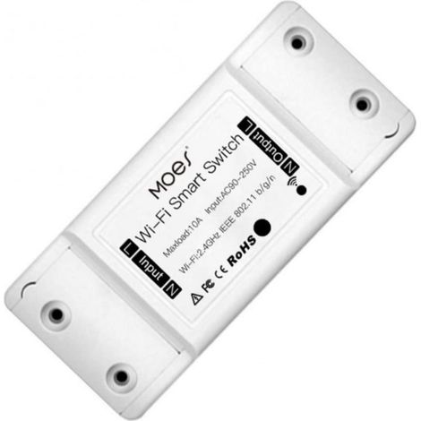 Applicable Smart Switch Universal WiFi 2200W/10A Programmable, Minuterie, Commande Vocale et Télécommande. Compatible avec l'application Tuya Smart, Amazon Alexa et Google Home (1/5)