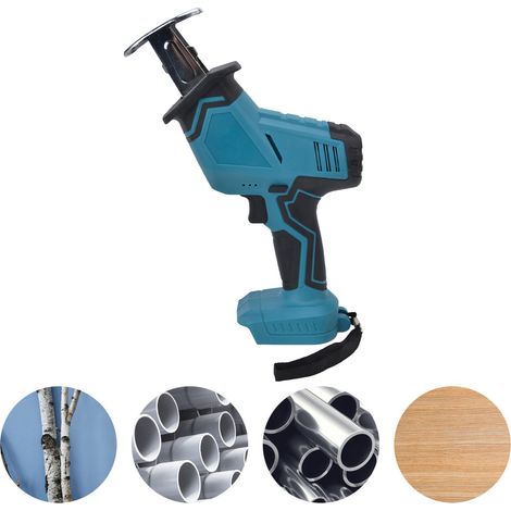 Scie alternative à batterie lithium-ion, scie alternative verticale portative, scie sabre, compatible avec les batteries d'outils électriques Makita 21V. (1/5)