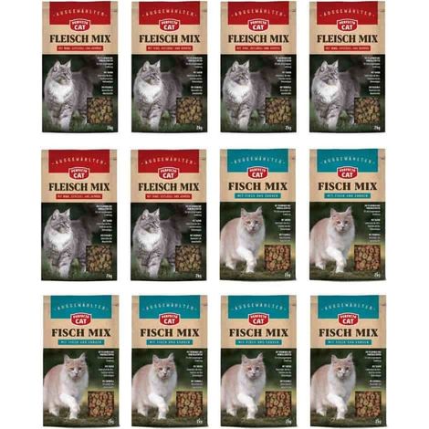 Croquettes chat 24kg, nourriture pour chat Classic Knusper-Mix (1/3)