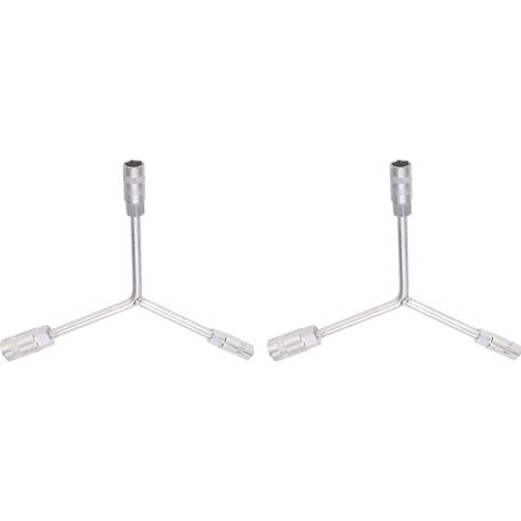 Clé hexagonale 3 voies en Y 12/14/17mm, outil de serrage à douille interne, paire de 2 pour entretien vélo. (1/5)