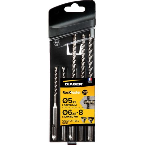 Coffret 5 forets béton ROCKFASTER - 1005A (1/5)