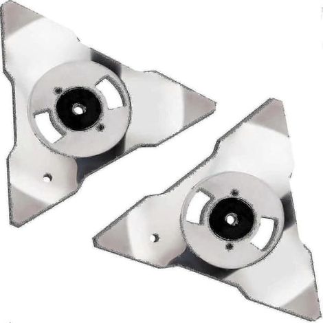 Lames de rechange (lot de 2) pour tondeuses robots Robomow modèles RS, TS, MS, RC, TC et MC, en acier inoxydable S2 (1/2)