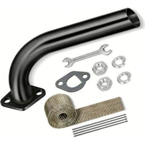 Collecteur d'échappement de rechange 212cc pour Predator 196/212/224cc 6.5 ch. Coleman CT200U/BT200X. Baja Warrior. GX160/GX200 Minimoto/Go-Kart/Moteurs petits