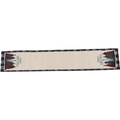 Nappe de Noël à carreaux classiques, en polyester, facile à nettoyer, décoration de table pour les fêtes à la maison (1/5)