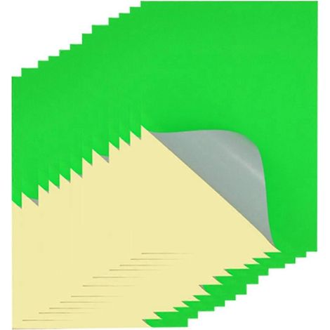 A4-Aufkleberpapier - A4-Aufkleberetiketten 8,27 x 11,69 Zoll, fluoreszierend grün