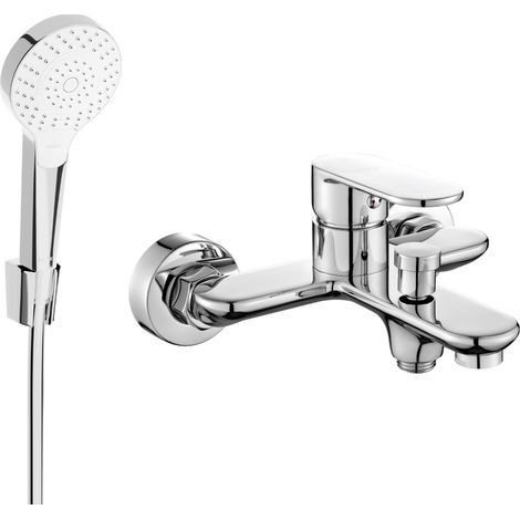 Mexen Milo R05 rubinetto da vasca con set doccia, cromo - 7133R05-00 (1/3)