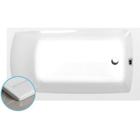 Polysan - Vasca da bagno da incasso Lily Slim, 120x70x39 cm, bianca 25111S (1/5)