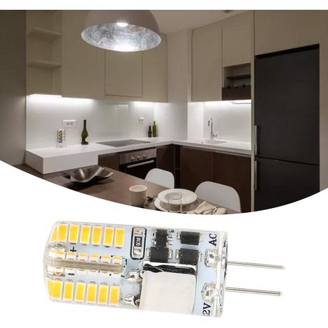 Ampoule G4 48 LED 3W 300LM Bi-Pin Non Dimmable pour Lustre AC/DC 12V (Blanc froid 6000-6500K) (1/5)