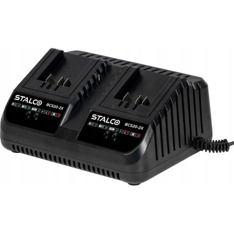 Cargador doble Stalco BCS20-2x 4A 105W