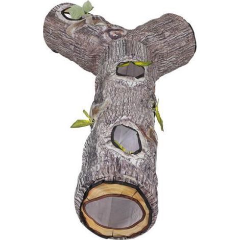 Tunnel pour chat - - Pliable et lavable - Interactif - 150x25x65 cm - Pour petits animaux (1/4)
