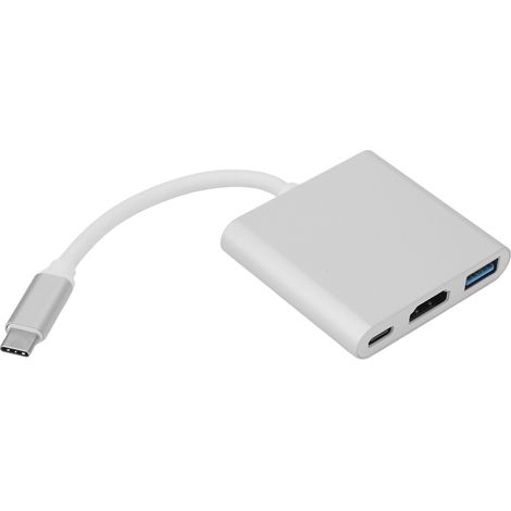 Docking station 3 in 1 di tipo C, hub USB 3.0 per laptop (1/5)