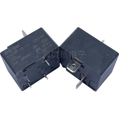 High power relay 855AWP-1A-C2 12V DC 30A, new and original Taiwanese Songchuan, for air conditioner and water heater.