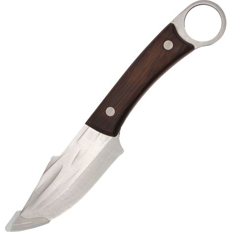 Couteau mongol cuisine FISHTEC lame acier 10cm bois acacia (1/5)