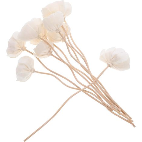 Rattan Diffuser Sticks with Dried Flowers Oil Diffuser Sticks for Home Fragrance Room Decoration Living Room Kitchen 10 Pieces 8.66 Inches (1/5)