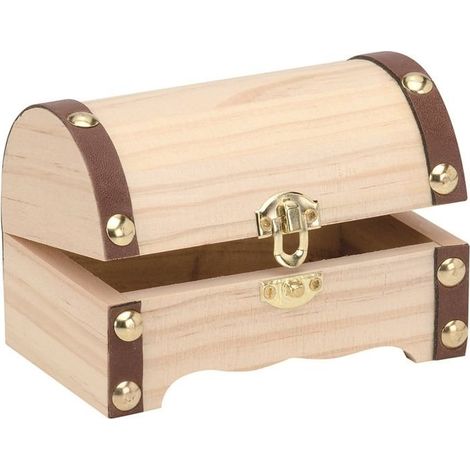 Glorex Schatztruhe 11,5 x 7,5 x 7,5 cm Deko-Accessoires (1/2)