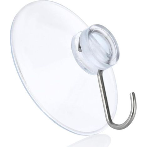 10 ventosas de gancho de alta resistencia, ventosas decorativas para coches de boda, ventosas de goma transparente, ventosas de PVC para vidrio (1/5)