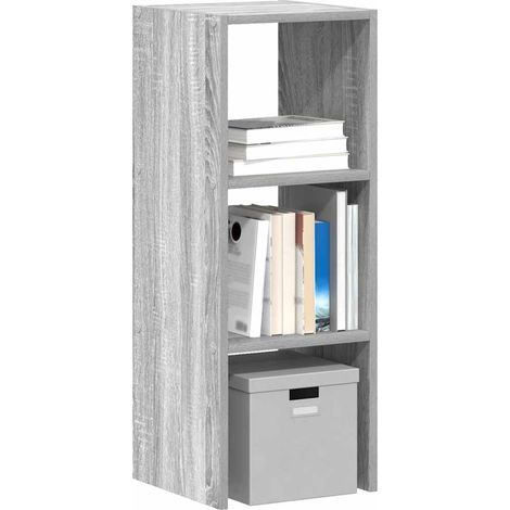 Bücherregal Stapelbar Grau Sonoma 30x30x80 cm Holzwerkstoff (1/5)