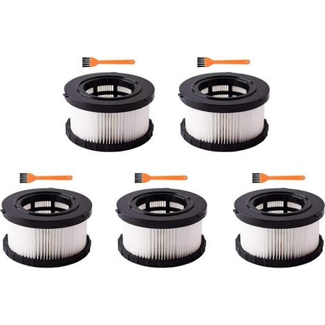 5 filtres HEPA de rechange pour aspirateur eau et poussière Dewalt DC5151H, DC515 et DCV517 - Accessoires de rechange (1/5)