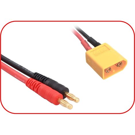 Charging Cable 4mm Bullet Plug - XT60 300mm