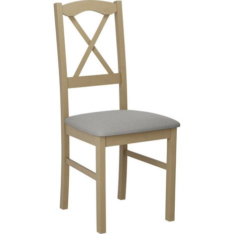 Silla Victorville 174, Roble Sonoma, 91x43x40cm, Tapiz, De madera, Madera, Muebles ya montados (1/4)