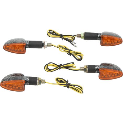 Clignotants Moto 4 Pièces Avant Arrière Étanches Lumineux Universels Remplacement Suzuki Type1 (1/5)