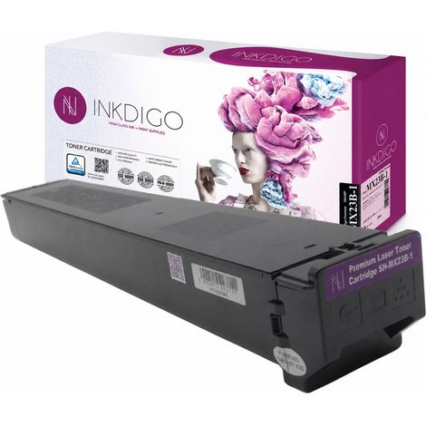Inkdigo Toner MX23GTBA, kompatibel mit Sharp MX2010U, MX2614N, MX3111U und MX2310F, TÜV-zertifiziert (1/5)