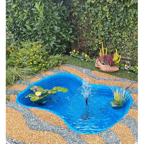 Laghetto Bolsena AZZURRO cm. 178x130 - profondità 45 cm. - capacità 610 lt. (1/3)