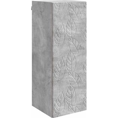 Wall-Mounted Cabinet Concrete Grey 33 x 34.5 x 90 cm vidaXL (1/5)
