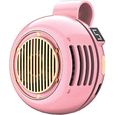 Ventilateur à pince portable d'extérieur, petit ventilateur à clipser sur une chemise ou une taille, 5 vitesses, rotation à 360°, ventilation personnelle. (1/5)