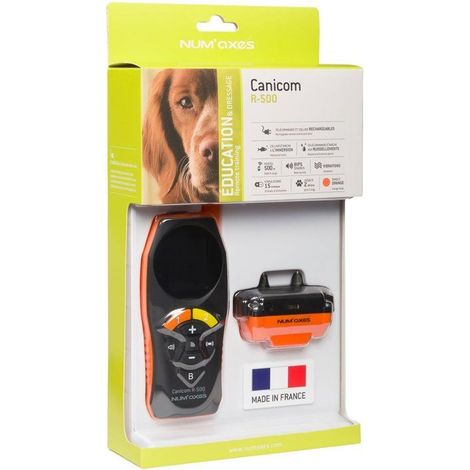 Set completo di addestramento - NUM'AXES - CANICOM R-500 - Per cani - Ricaricabile - Arancione - 500 metri