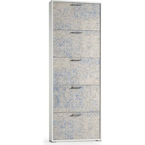 Scarpiera Salvaspazio H 184Cm Con 5 Ante A Ribalta
