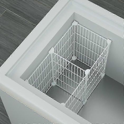 Séparateur pour congélateur coffre, étagère à plusieurs niveaux pour glaces à l'eau, séparateurs de congélateur réglables pour le stockage des aliments et des boissons, conception ventilée pour une fr