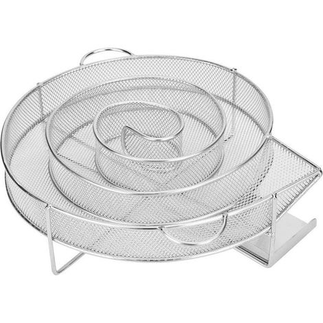 Spiral Cold smoking room - serpentine smoking room - smoke generator - for smoking in a kettle grill - round - (1/4)