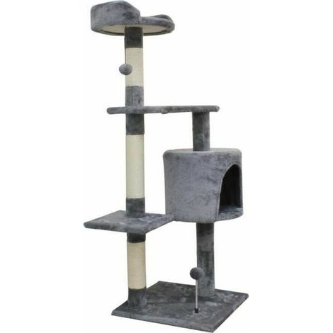 Arbre a chat  JASPER - 40 x 40 x 114 cm - Gris