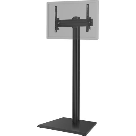 Support TV sur pied 32'' - 75'' Hauteur 175cm à poser, Inclinable noir (1/3)
