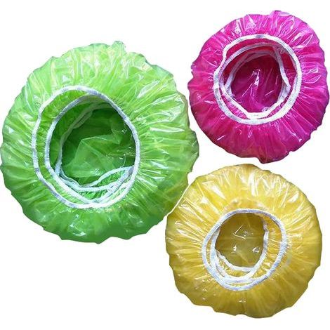 Elastic Food Covers - 60 Reusable and Colourful Plastic Pieces to Protect Vegetables (1/5)