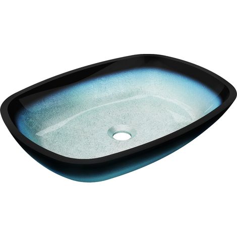 Mexen Araks Glaswaschbecken Aufsatz 54 x 39 cm, blau - 24155447 (1/5)