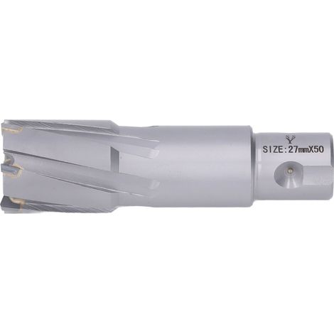 Foret trépan carbure professionnel pour perceuse magnétique, diamètre 50mm pour acier, profondeur de perçage 27mm