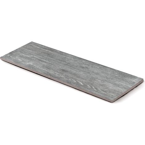 Pas japonais Rectangle Grès cérame effet Bois Gris Hutan 120x40x2 cm (à l'unité) - RO'MA NATURE