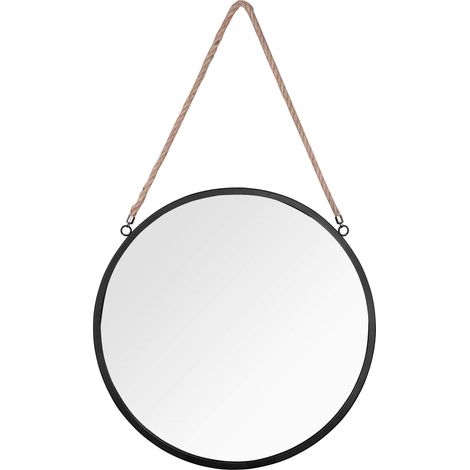 Miroir déco design, Miroir Nina à cadre à accrocher Noir en Metal, BOITE A DESIGN