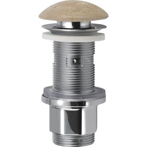 Sapho – Bonde de lavabo Click Clack 67mm – Hauteur 10-80mm – Pour lavabo sans trop-plein – 2401901 (1/5)