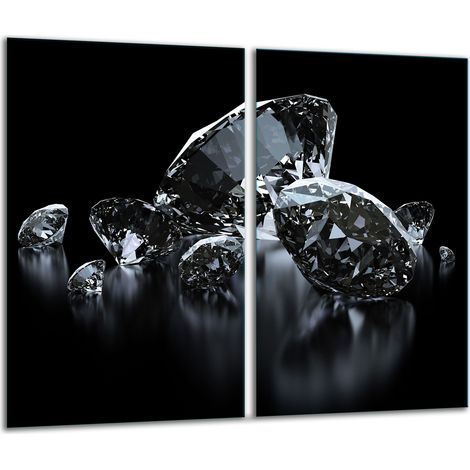 Tabla de cortar de vidrio 2x 30x52 negra (1/5)