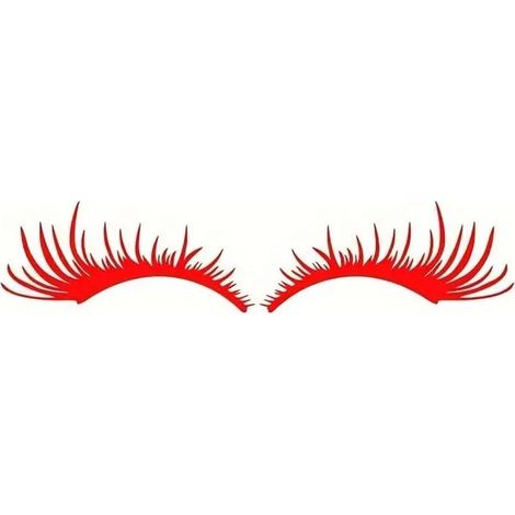 Lot de 2 paires d'autocollants adhésifs universels en vinyle pour phares de voiture, motif sourcils, adaptés à toutes les occasions. (1/3)