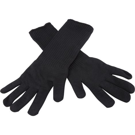Gants anti-coupures en fil d'acier inoxydable avec poignets longs, protection des mains, poignets et avant-bras (1/5)