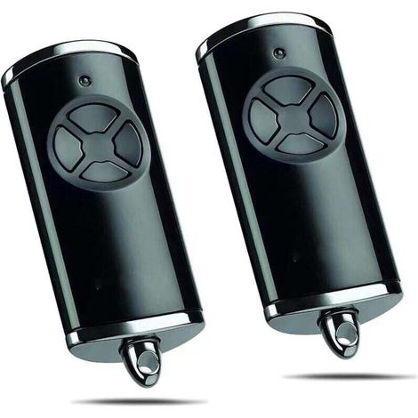 (Pack de 2)868MHz Télécommande pour Hörmann HSE4 BS,4 Canaux Télécommande de Rechange Bip Portail Porte De Garage Compatible avec Hörmann HSM4 HSE2 HS1 HS4 HSZ1