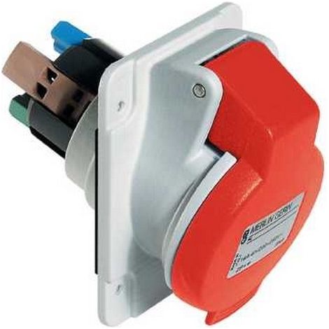 Presa Incasso Inclinata Ip44 3Pt 16A 380Vcr ( Schneider Cod. Pky16F434 )